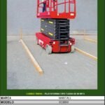 CODIGO TI001A – PLATAFORMA TIPO TIJERA DE 08 MTS – COTX014
